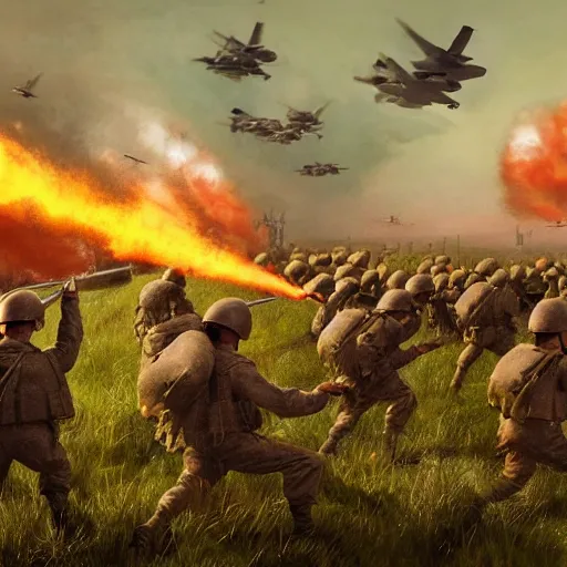 Prompt: 4 0 s photos of brave chickens firing at german soldiers during d - day in normandy, hyperdetailed, artstation, cgsociety, 8 k