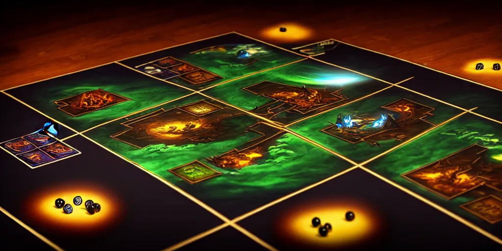 Image similar to a flat tabletop game board, fantasy art style, car trading game, hyper realism, cinematic, dramatic ambient lighting, epic composition, high detail, octane render, unreal engine, 8 k, smooth gradients, professional photo, photorealistic, digital art, deviantart artstation, ray tracing, intricate complexity, extremely detailed,