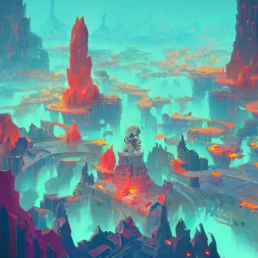 Prompt: highly detailed lush ring-city of atlantis, digital concept art by anton fadeev and marc simonetti, trending on artstation