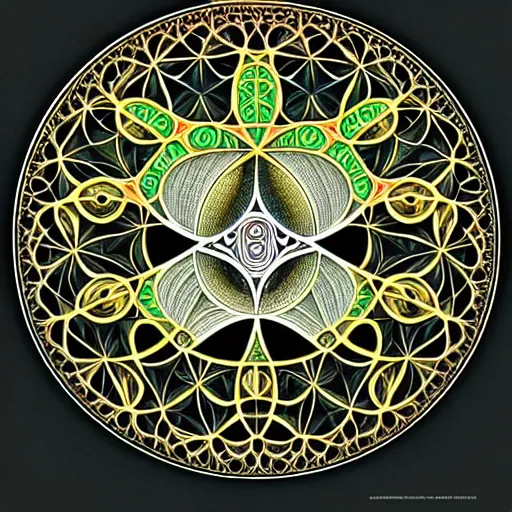 Image similar to psychedelic sacred geometry, intricate, sophisticated, ultra realistic, incredibly detailed, diagram, illustration, fractal, trending on artstation by markus kosel and alphonse mucha - n 9