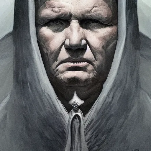 Image similar to portait of john paul ii karol wojtyła fused with lucifer devil satan, drark, marvel comics, dark, intricate, highly detailed, smooth, artstation, digital illustration by ruan jia and mandy jurgens and artgerm and wayne barlowe and greg rutkowski and zdislav beksinski