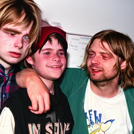 Prompt: Kurt Cobain Meeting Mac Demarco