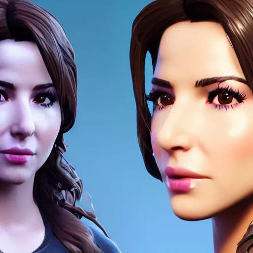 Image similar to a detailed portrait of nancy ajram in fortnite, unreal engine 5 rendered, incredibly highly detailed and realistic, 8 k, sharp focus, studio quality