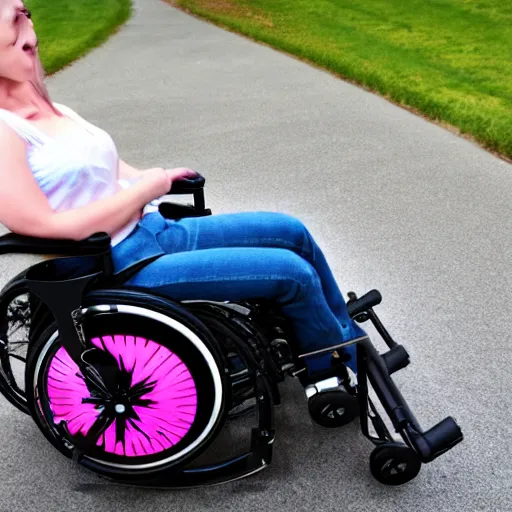 Prompt: gaming wheelchair, product image