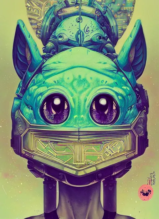 Prompt: beautiful portrait of lofi cyberpunk bulbasaur, by Tristan Eaton, Stanley Artgermm, Tom Bagshaw, Greg Rutkowski, Carne Griffiths, trending on DeviantArt, face enhance, hyper detailed. trending on Artstation, 8k, masterpiece, graffiti paint, fine detail, full of color, intricate detail, golden ratio illustration