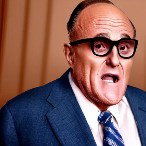 Image similar to film still of rudy giuliani in the new mean girls movie, 4 k