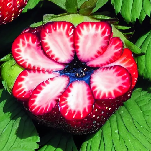 Image similar to blue strawberry