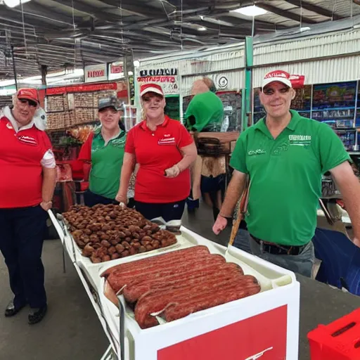 Image similar to bunnings warehouse sausage sizzle