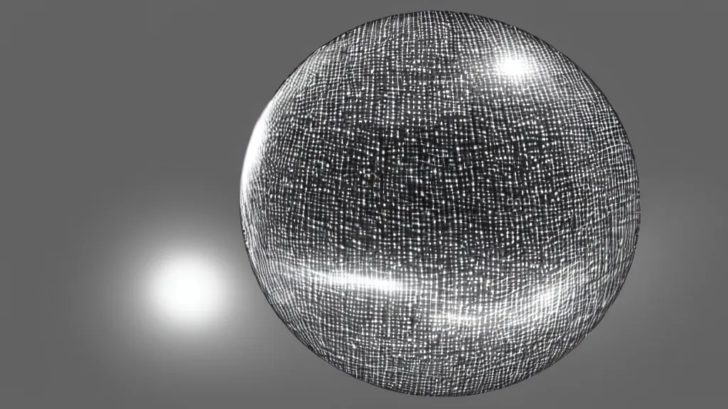 Prompt: A glass ball. Light caustics effect.