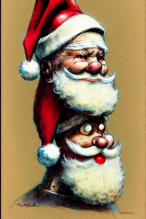 Image similar to ( ( ( ( ( 1 9 5 0 s robot knome santa clause. muted colors. ) ) ) ) ) by jean - baptiste monge!!!!!!!!!!!!!!!!!!!!!!!!!!!!!!