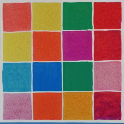 Prompt: large squares of different colors