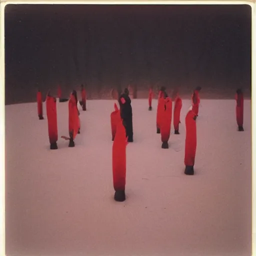 Prompt: a ritual for summoning aß ∂ ƒ ∑≈≈ c ∫∫˜, polaroid, by rinko kawauchi