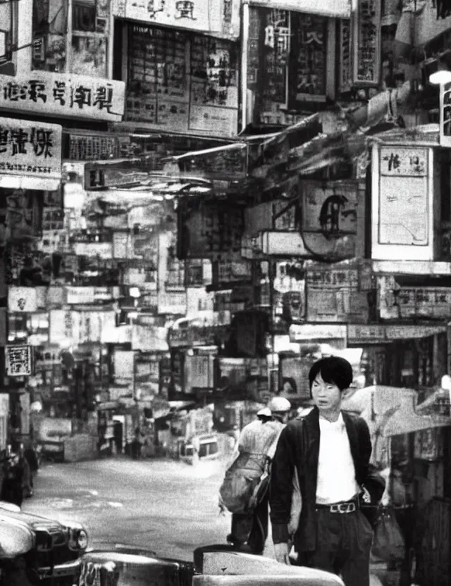 Image similar to hong kong 1 9 2 0, kodak film, hyper real, stunning moody cinematography, with anamorphic lenses, by wong kar - wai, very detailed