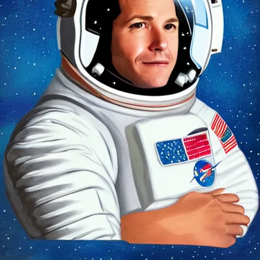 Image similar to Astronaut pin-up by Phil Noto, portrait photography