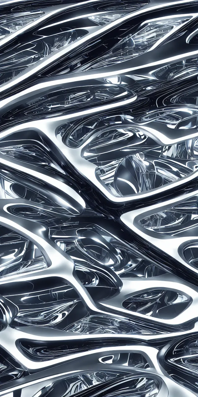 Prompt: A seamless pattern of photorealistic futuristic sci-fi white and gold concept cars designed by by zaha hadid and karim rashid, close-ups, detail shots, 3D, futuristic cars and mecha robots, Blade Runner 2049 film, robotic machinery, BMW and Mercedes concept cars, Backlit, glowing lights, shiny glossy mirror reflections, Gold and white, large patterns, Futuristic shapes, Symmetric, mecha robot details, Macro details, plastic ceramic material, Transparent Glass surfaces, metallic polished surfaces, seamless pattern, Dynamic lighting, white , gold, black and aqua colors, Octane render in Maya and houdini, vray, ultra high detail ultra realism, unreal engine, 4k in plastic dark tilt shift