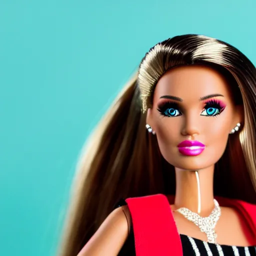 Image similar to zoolander as a barbie doll, product shot, dynamic lighting, depth of field, bokeh