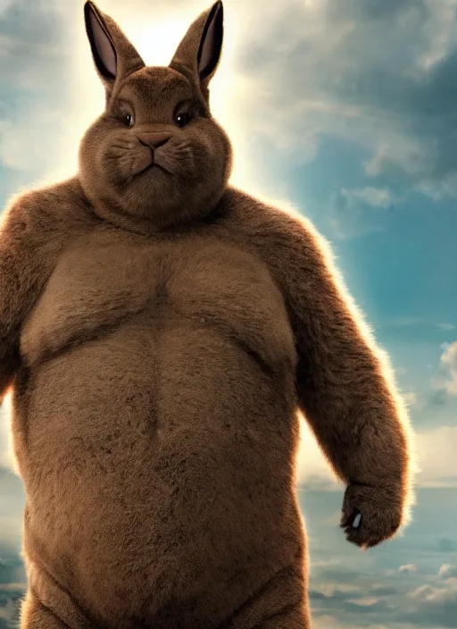 Prompt: A badass photo of the real big chungus in a marvel movie, hyper detailed, award winning photography, perfect faces, 50 mm