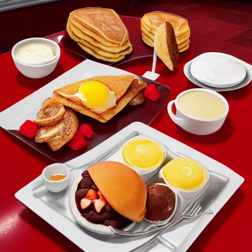 Image similar to IHOP's new Doom themed breakfast items