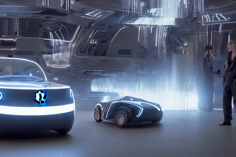 Image similar to Renault 4 car in the Movie TRON (2010)