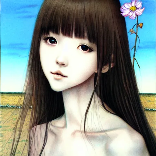 Image similar to a portrait of a character by Miho Hirano