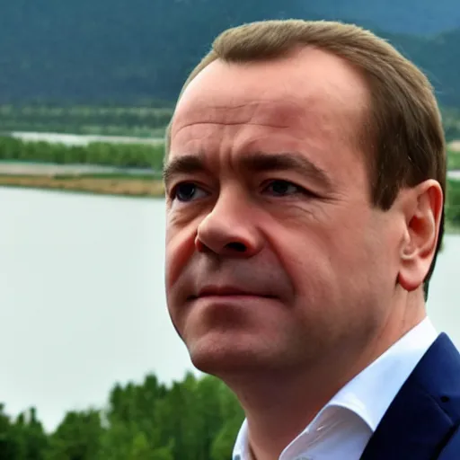 Image similar to medvedev travels to georgia, photo in color