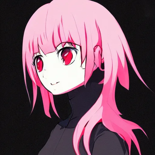 Prompt: full headshot portrait of anime woman with short pink hair, pixiv trending, anime inspired, by studio trigger, WLOP, by Avetetsuya Studios, colored sketch anime manga panel, trending on artstation