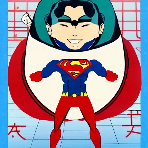 Image similar to japanese superman