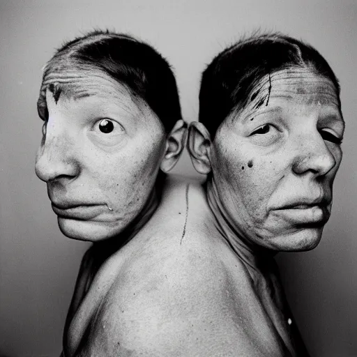 Image similar to twins photo by roger ballen