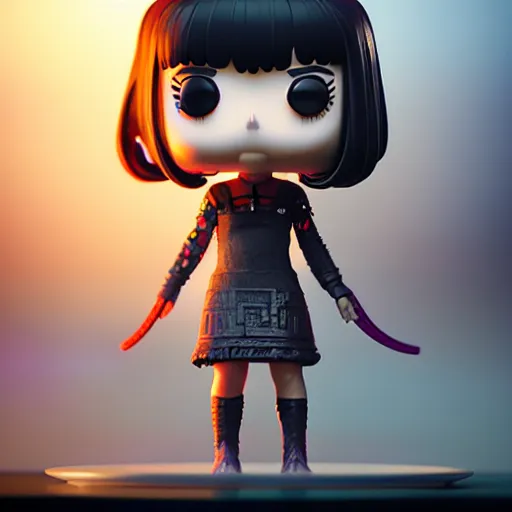 Prompt: funko pop, by tom bagshaw and ilya kuvshinov, rtx rendering, octane render 1 2 8 k, maya, extreme high intricate details by wlop, digital anime art by ross tran, medium shot, composition by sana takeda, dramatic lighting by greg rutkowski