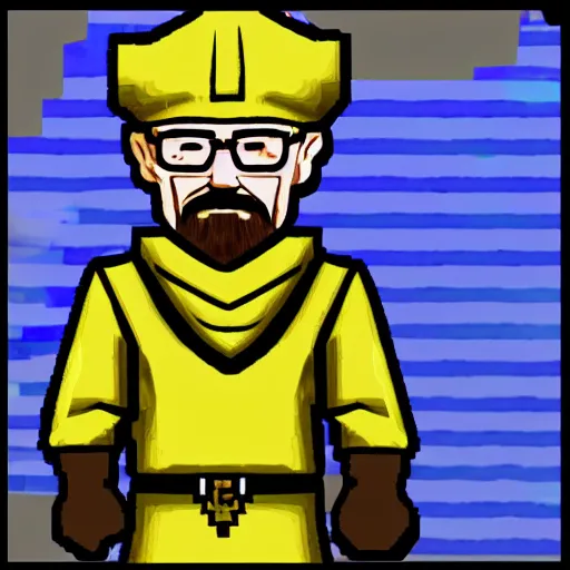 Prompt: walter white in old school runescape