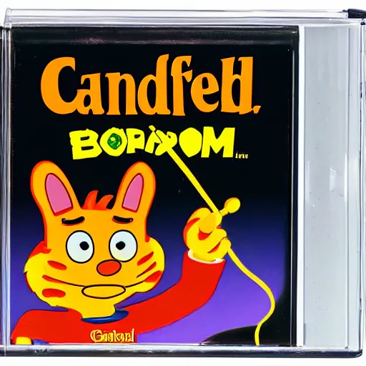 Image similar to Garfield's photo on the videogame box art for phasmophobia