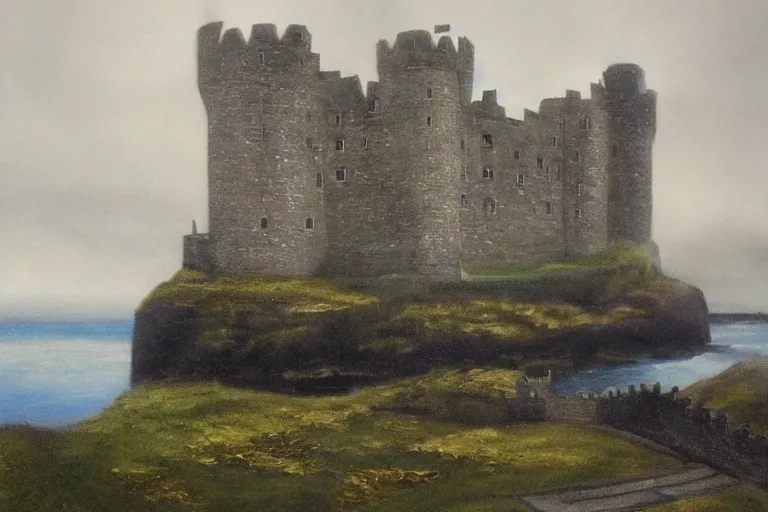 Prompt: scotish castle, by ovocean