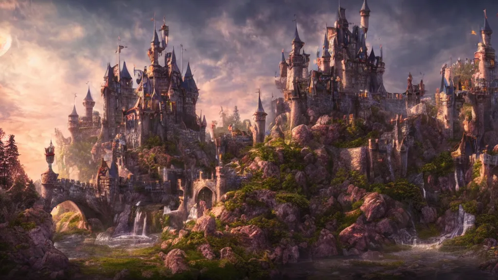 Fantasy Art Castle Images – Browse 80,506 Stock Photos, Vectors, castle art  