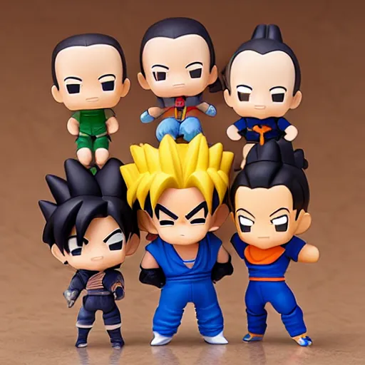 Image similar to high quality portrait flat matte painting of dragon ball in the style of nendoroid and Toon toys , flat anime style, thick painting, medium close-up