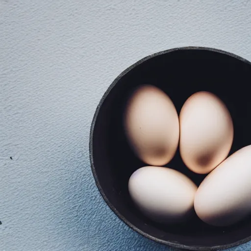 Prompt: chicken egg!!, trending on unsplash, portrait!!