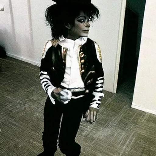 Image similar to “Michael Jackson dressed as Peter Pan”