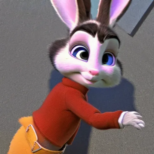 Prompt: natali portman as a judy hopps