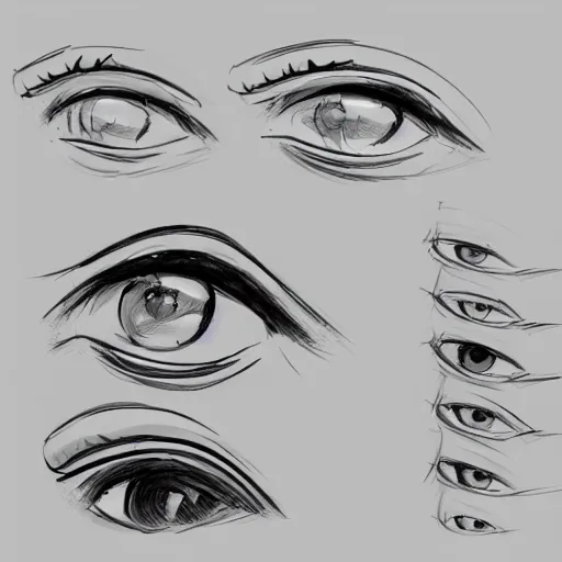 Drawing Eyes at Different Angles