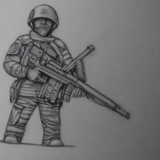 Image similar to mini militia, pencil art