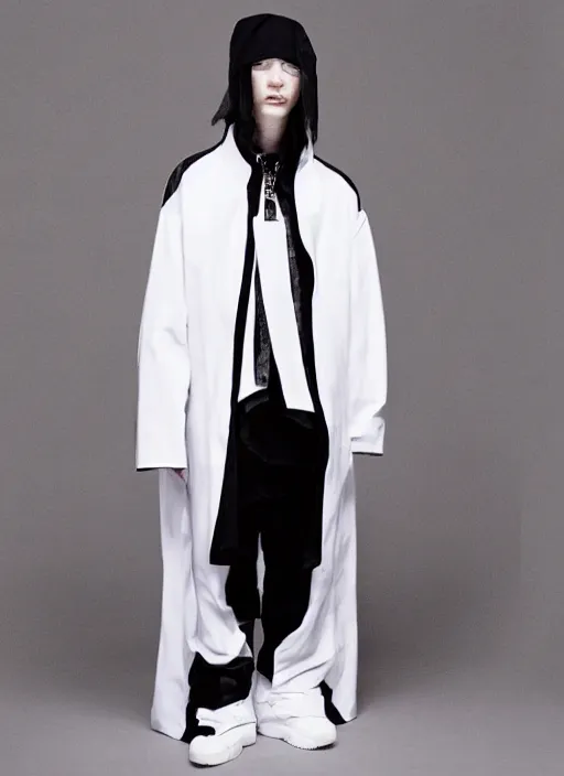 Image similar to Bladee coat designed by Yohji Yamamoto