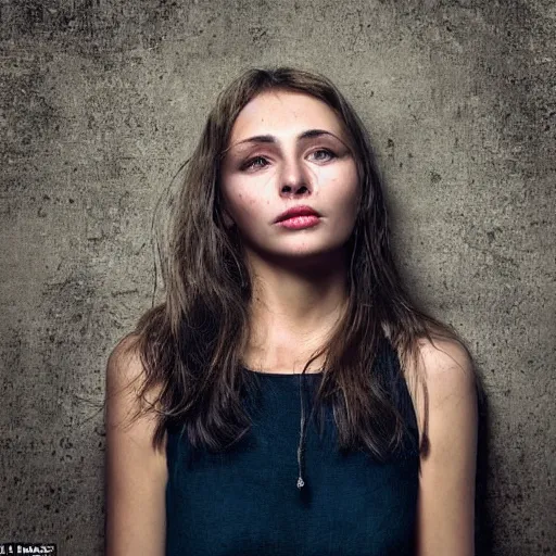 Image similar to an amazing award winning colour photo of a beautiful face of a happy female, very sharp, hyperdetailed, cinematic atmospheric photo