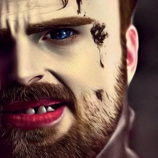 Image similar to chris evans as a vampire