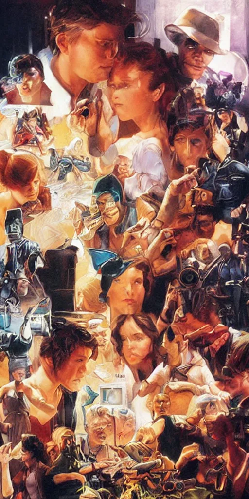 Prompt: by drew struzan