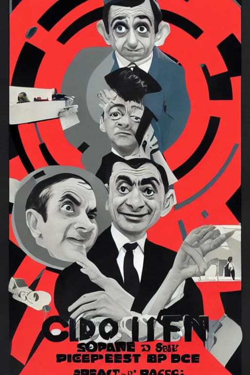 Image similar to criterion collection Poster art for the film Mr. Bean goes to Space