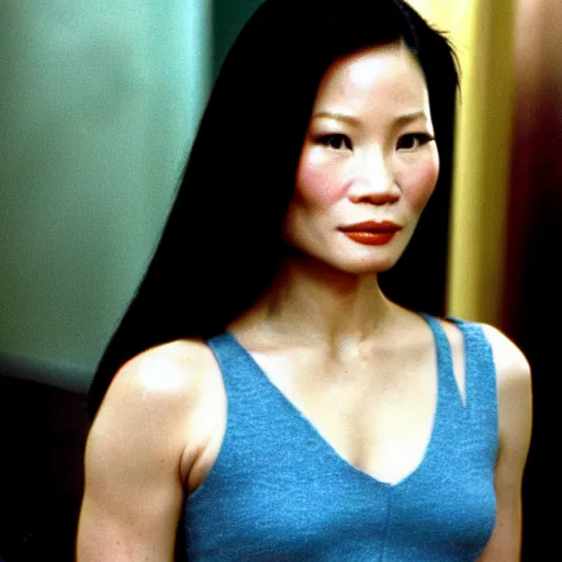 Image similar to young lucy liu