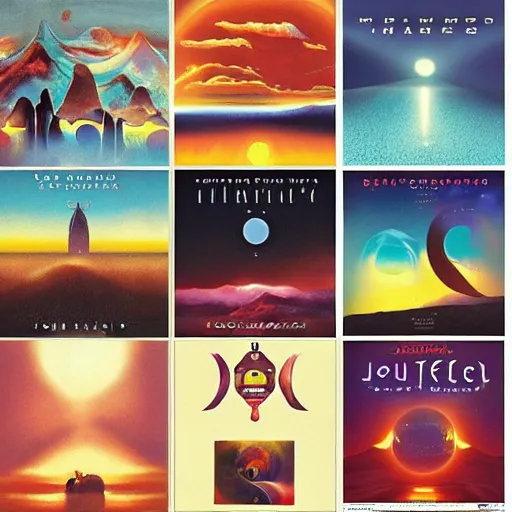 Image similar to journey album covers