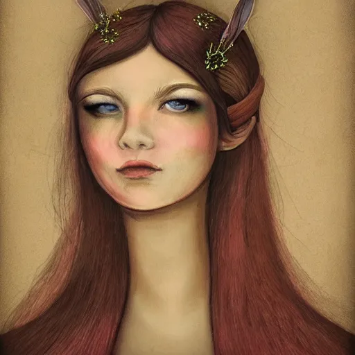 Prompt: portrait of fairy princess