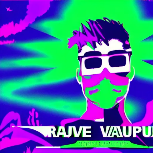 Image similar to vapourwave rave