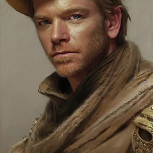 Prompt: portrait of ewan mcgregor, highly detailed painting by gaston bussiere, craig mullins, j. c. leyendecker 8 k