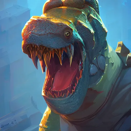 Prompt: portrait of an antropomorphic crocodile knight, mattepainting concept blizzard pixar maya engine on cold night stylized background splash comics global illumination lighting artstation lois van baarle, ilya kuvshinov, rossdraws